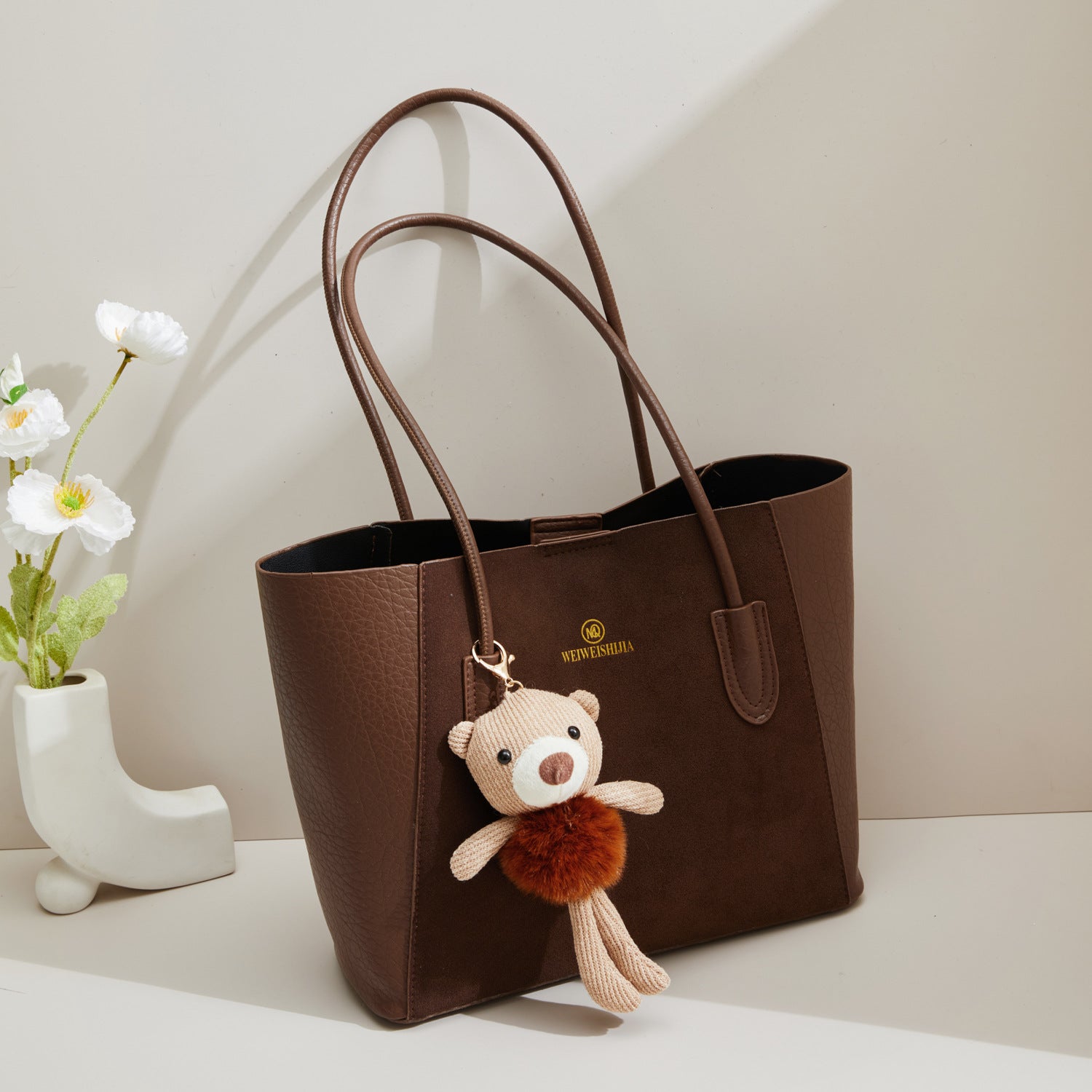 Soft PU Leather Large Capacity Class Shoulder Tote