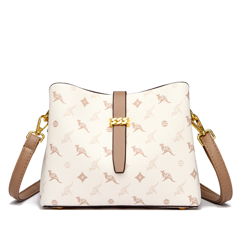 Fashion Printed Ladies Shoulder Bucket Bag
