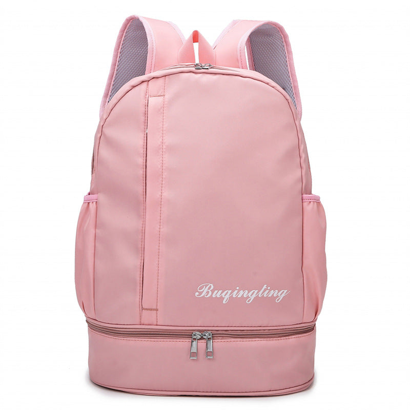 Large Capacity Oxford Cloth Swimming Backpack with Shoe Compartment