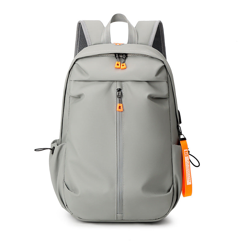 Men's Simple Lightweight Nylon College Backpack