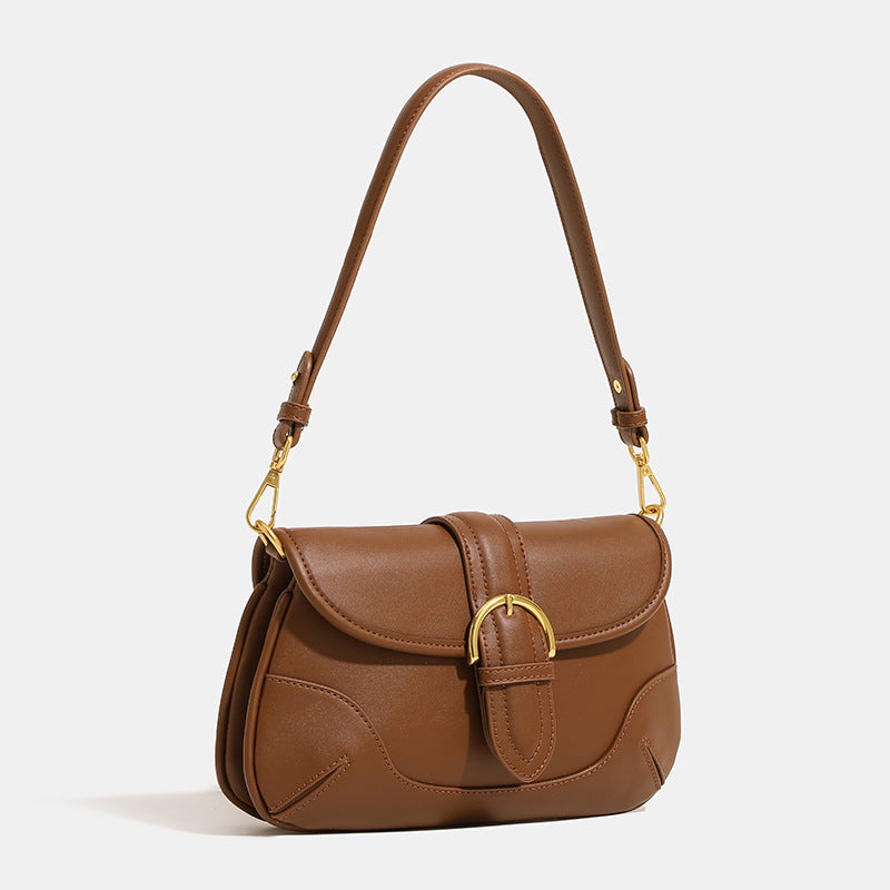 Retro Textured Niche Underarm Saddle Messenger
