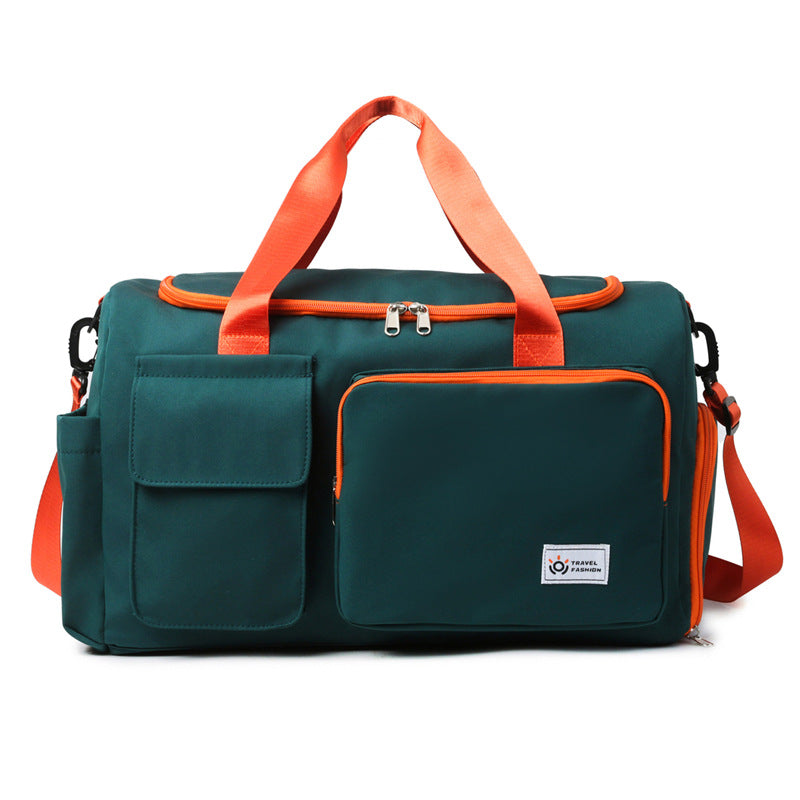 Contrast Color Oxford Sports Training Duffle with Logo Option