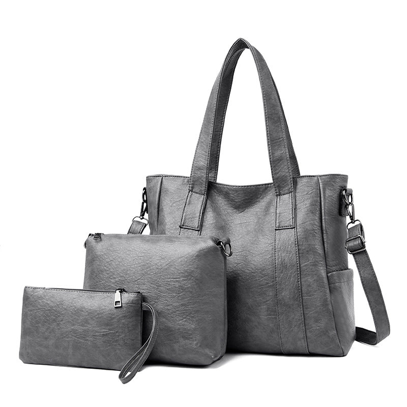 Three-Piece Women's Tote and Messenger Set