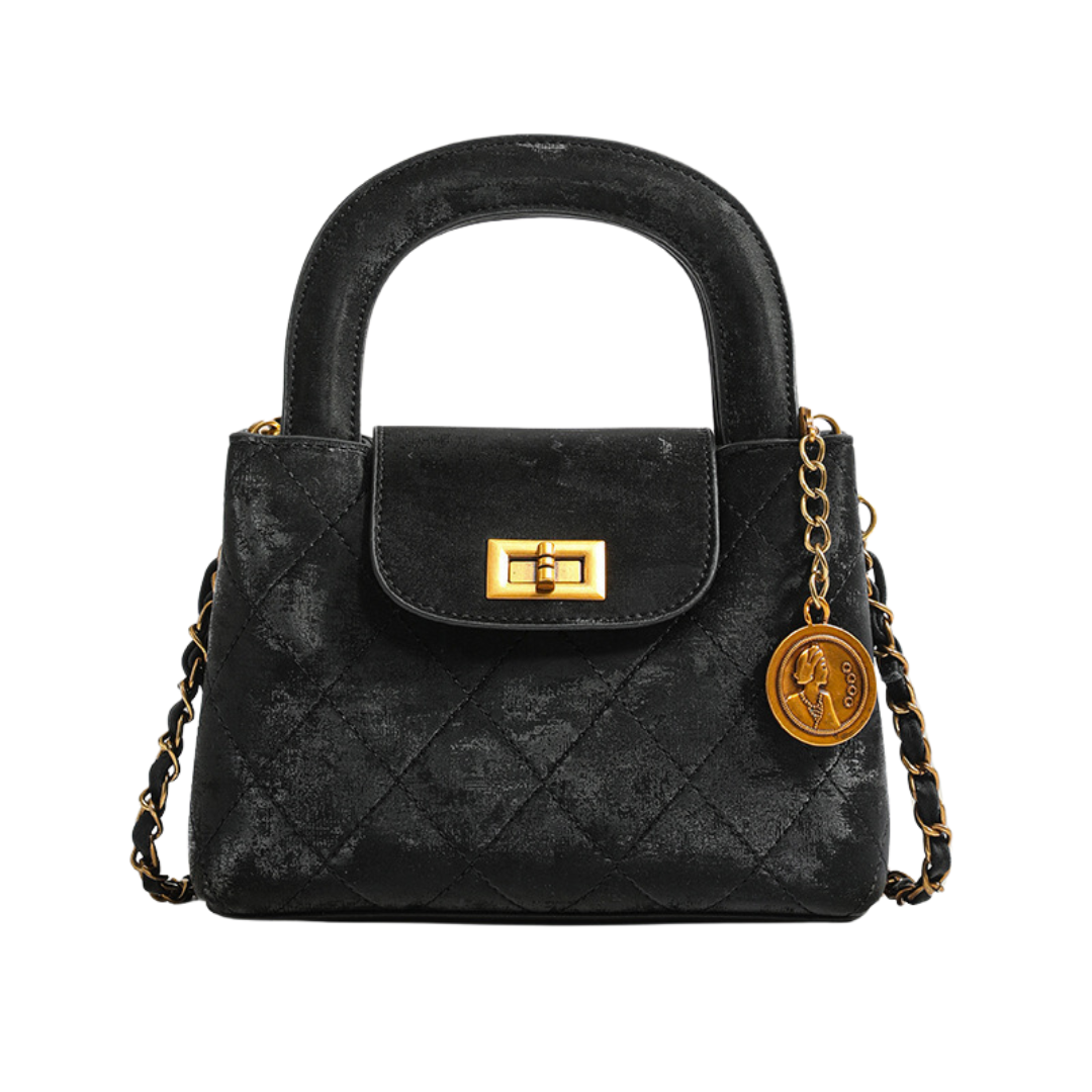 Retro Suede Velvet Small Square Shoulder Handbag