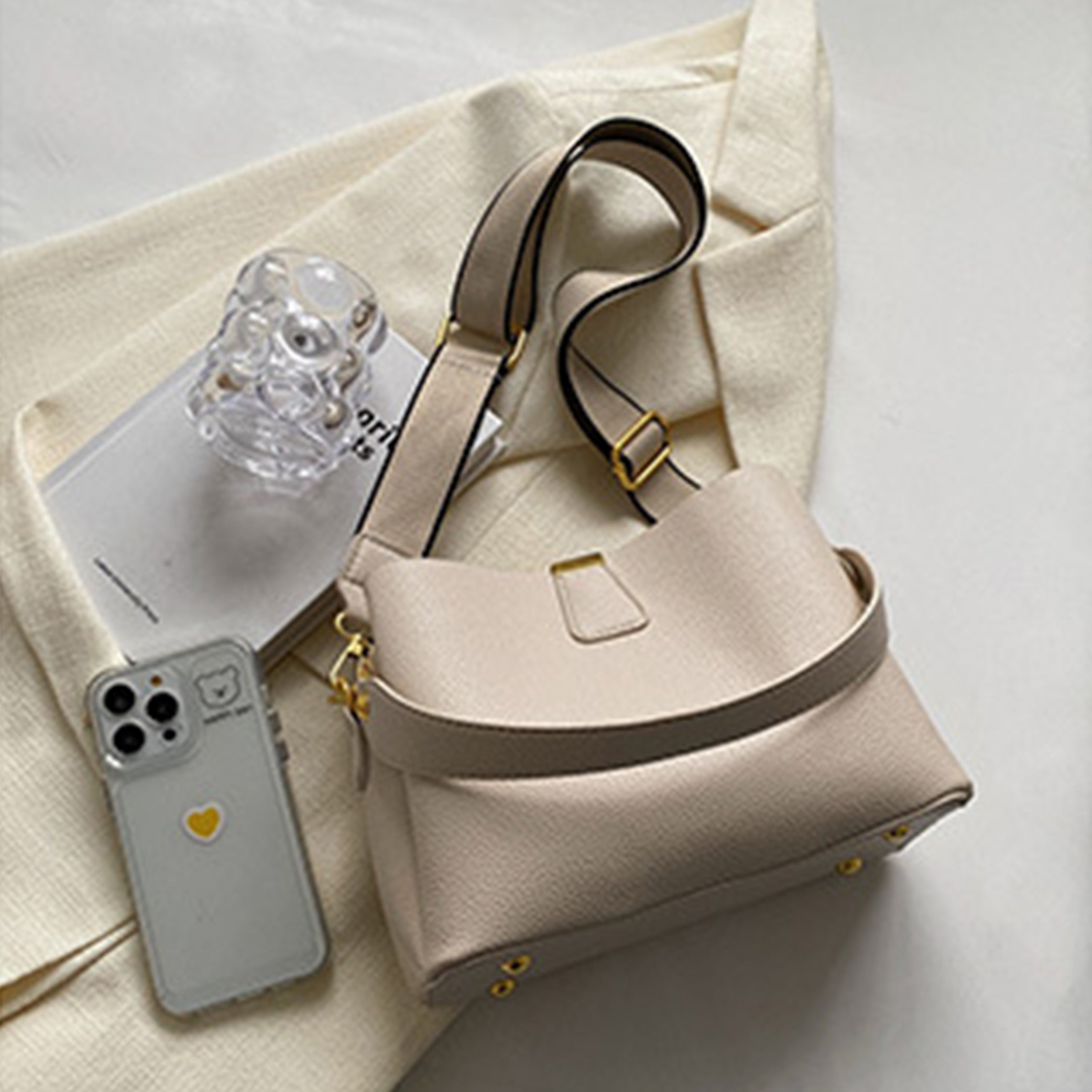 Stylish Summer Crossbody Bucket Shoulder Bag