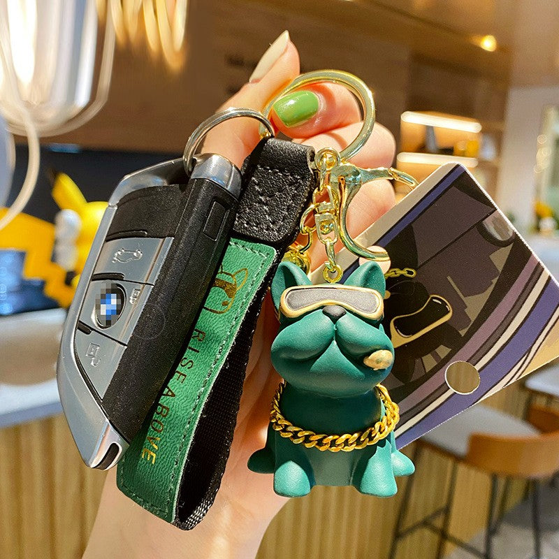Cool Bulldog Keychain