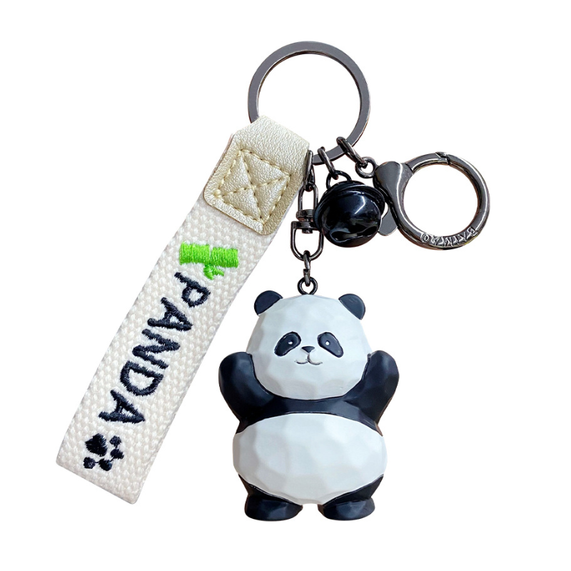 Creative Resin Panda Keychain