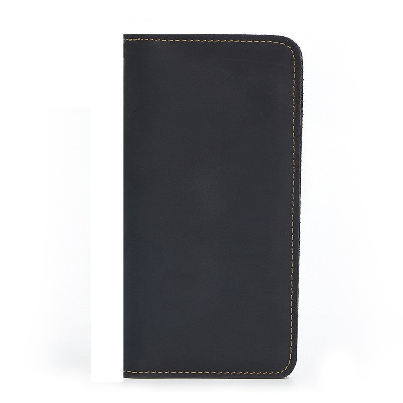 Leather Men's Long Retro Clutch Wallet