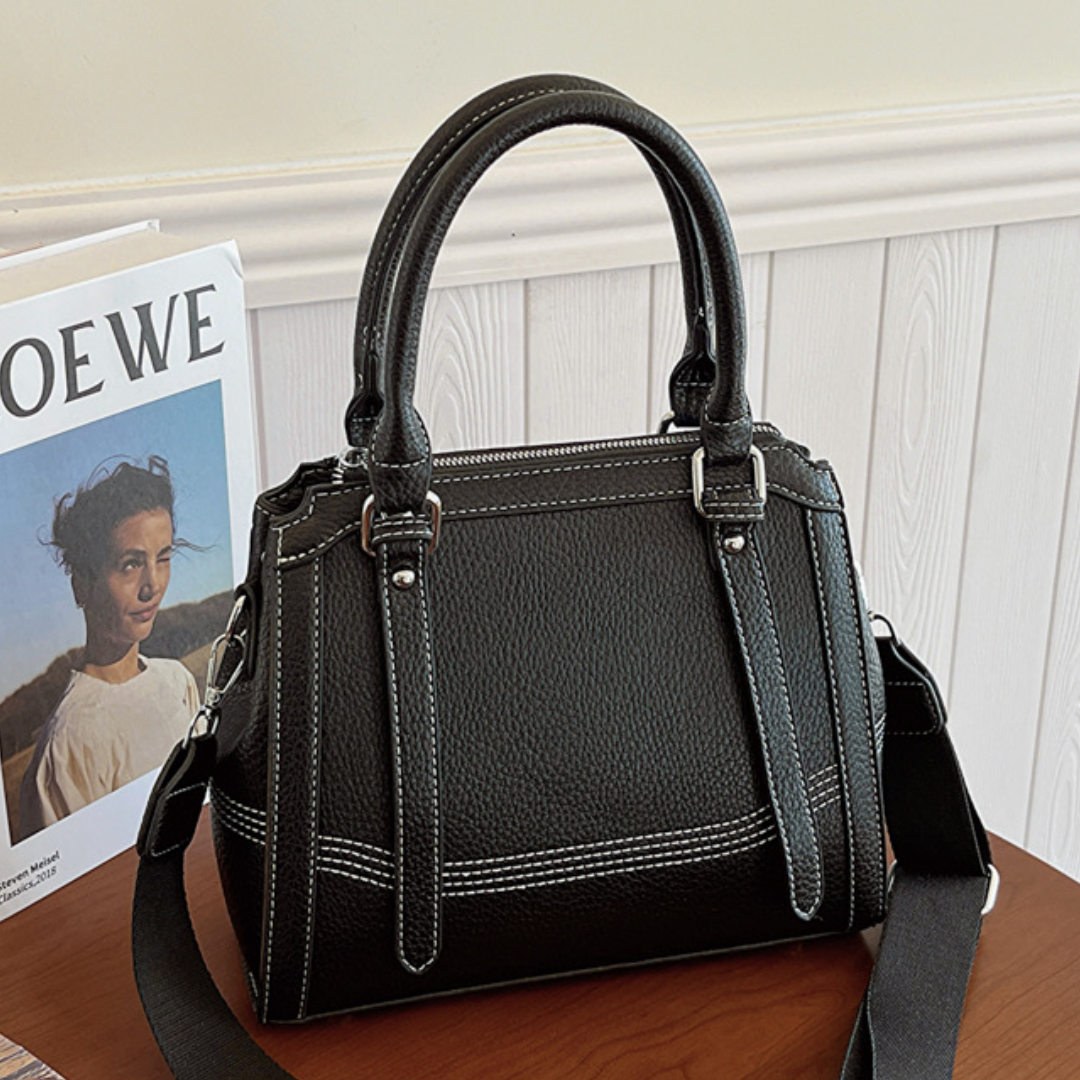 Lychee Pattern Bucket Style Winter Handbag