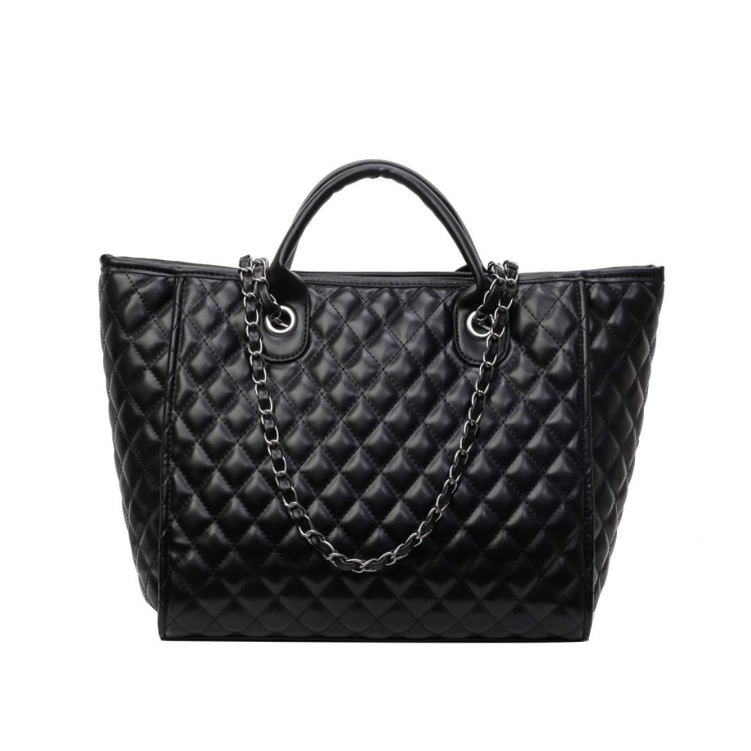 Diamond Chain One-Shoulder Commuter Tote Bag