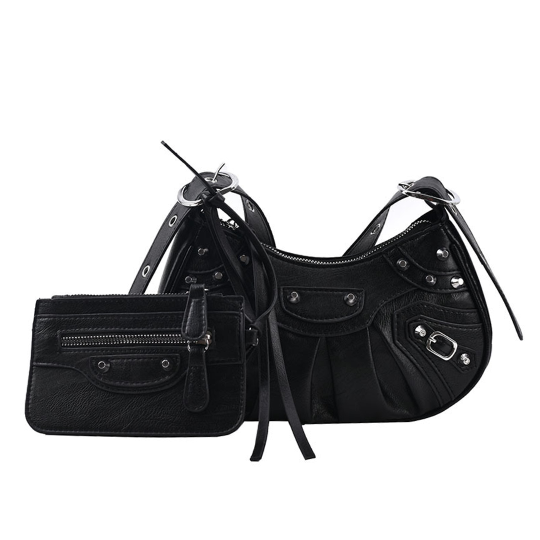 Faux Leather Multifunction Retro Casual Shoulder Bag