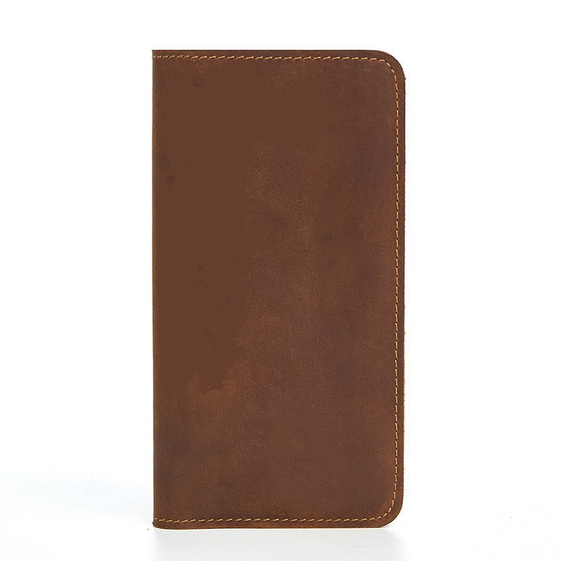 Leather Men's Long Retro Clutch Wallet