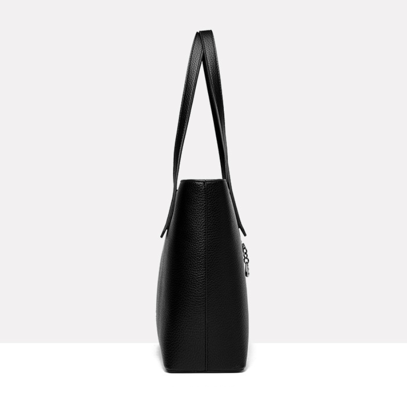 Retro PU Leather Shopping Shoulder Bag