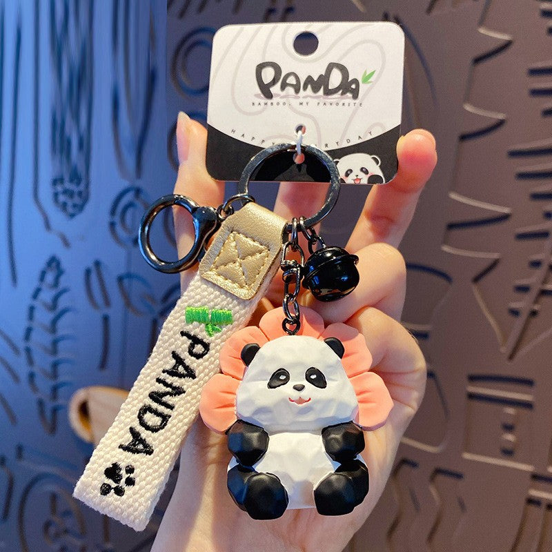 Creative Resin Panda Keychain