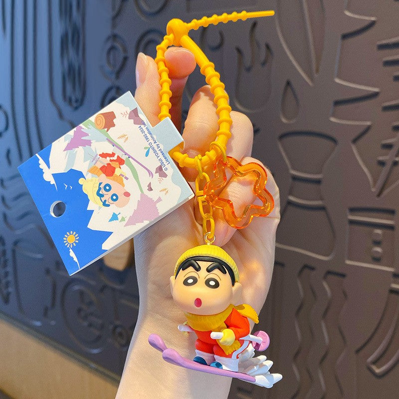 Crayon Shin-Chan Ski Edition Keychain
