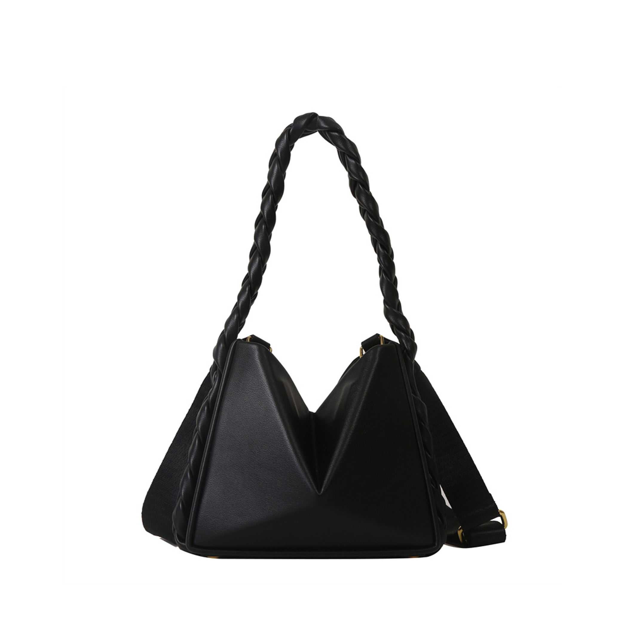 French Style Textured Mini Crossbody Handbag