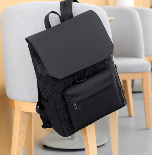 Geometric Rhombus Trendy Commuter Backpack