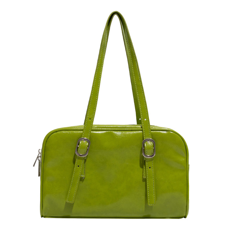 Casual Green Underarm Tote Bag