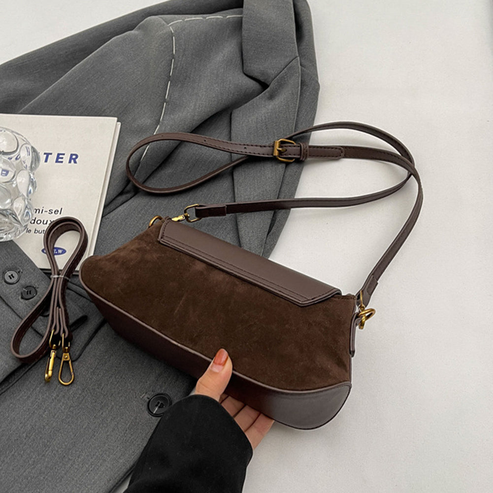 Retro Velvet  Frosted Small Square Crossbody Bag