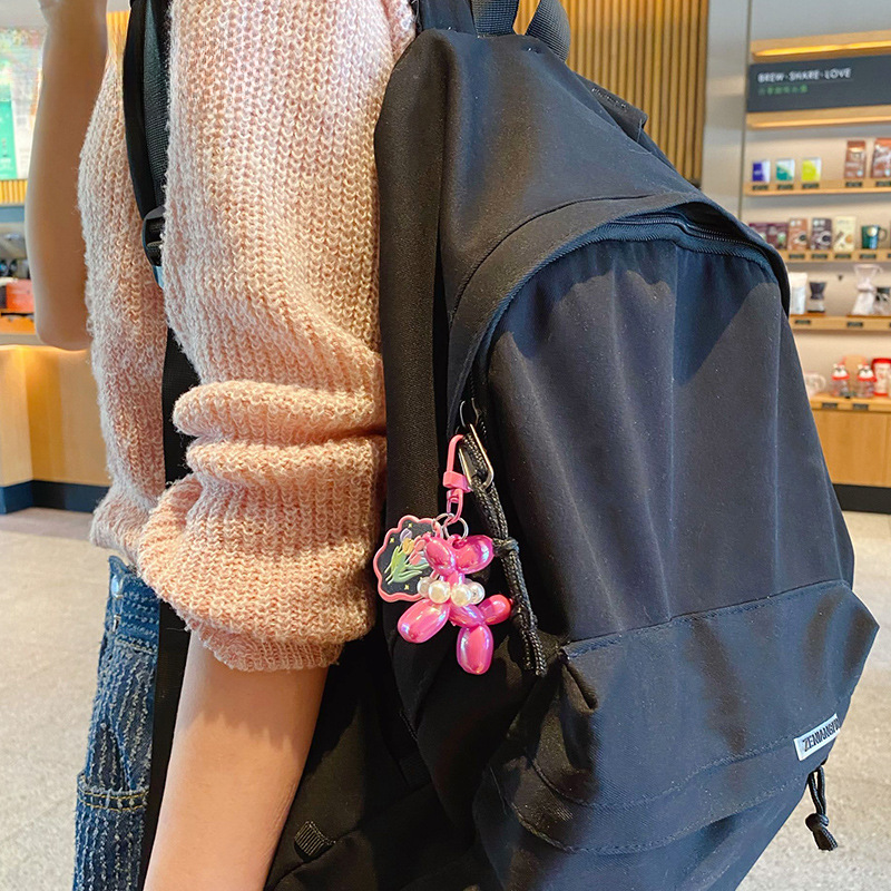 Bubble Puppy Balloon Dog Keychain