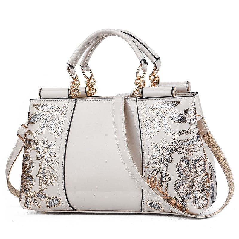Patent PU Leather Wedding Bride Shiny Shoulder Bag