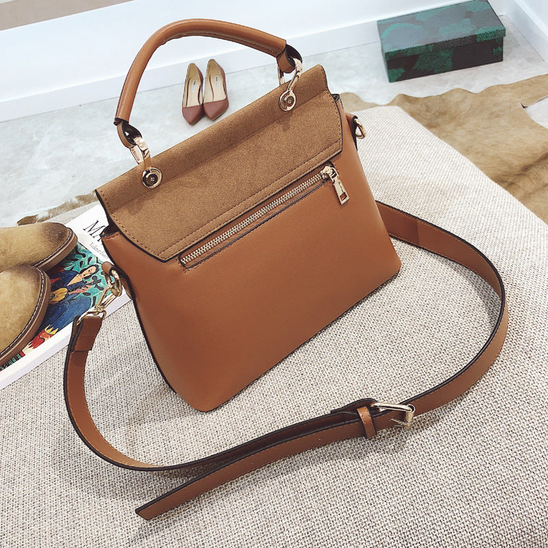 Frosted PU Leather Square Shoulder Bag