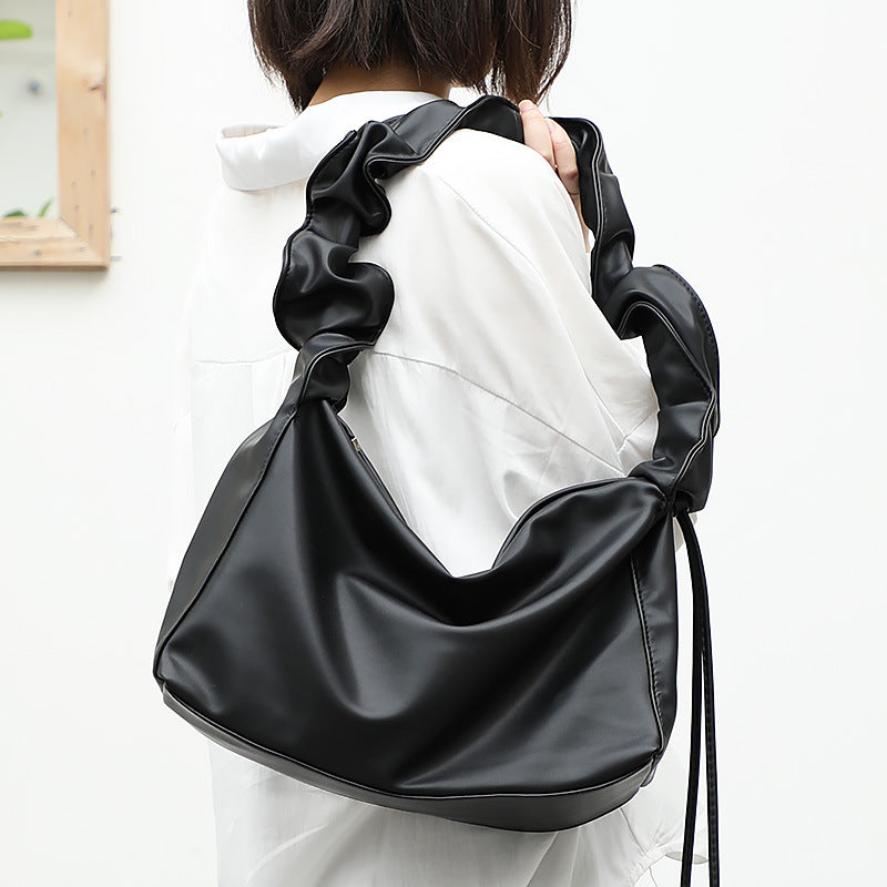 Retro Pleated Underarm Shoulder Bag