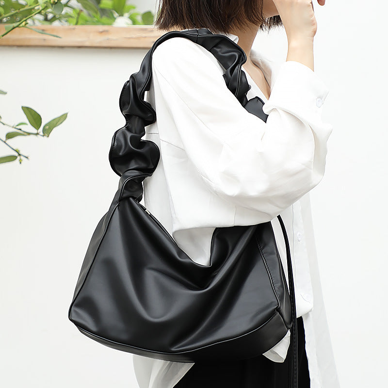 Retro Pleated Underarm Shoulder Bag