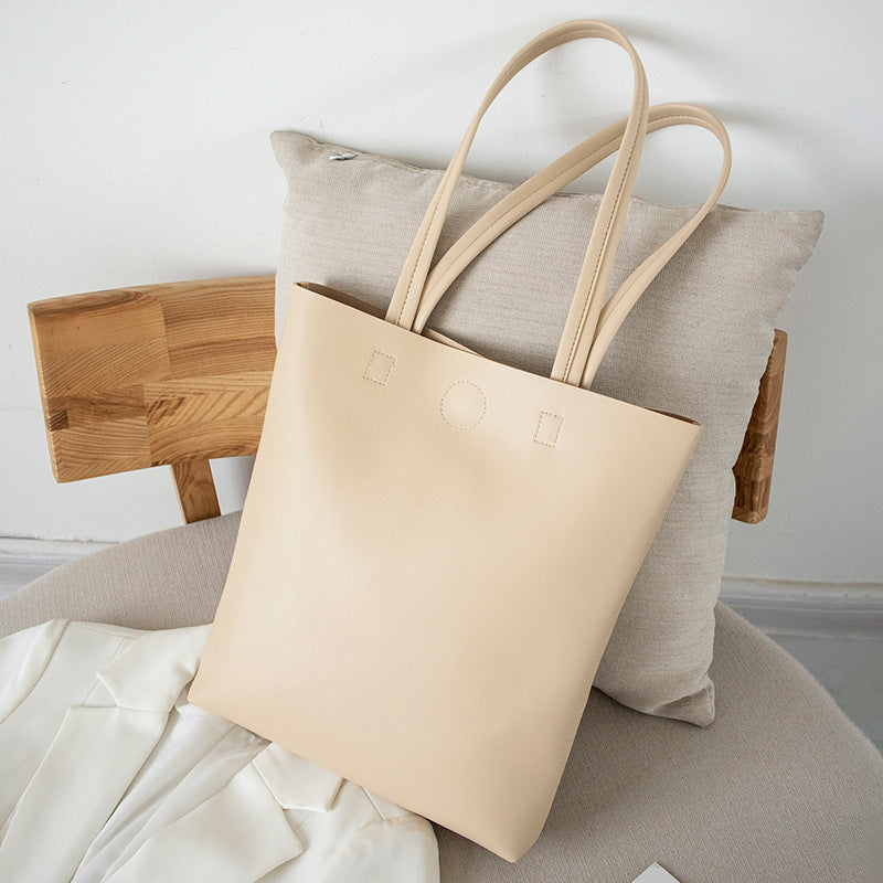 Soft PVC Large Capacity Shoulder Tote Bag