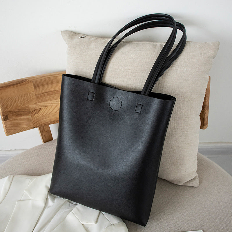 Soft PVC Large Capacity Shoulder Tote Bag