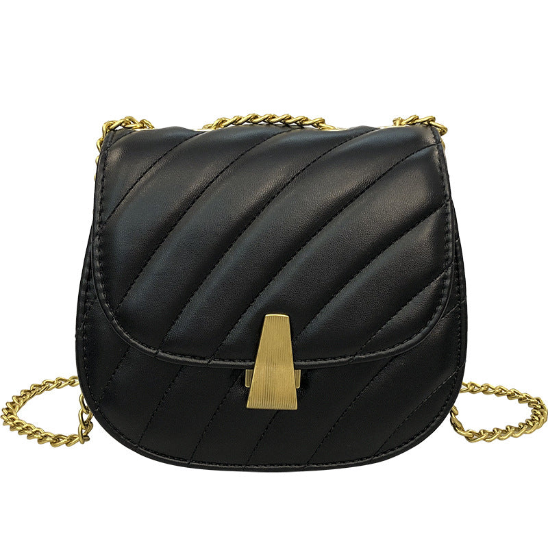Fashion Saddle PU Leather Crossbody Bag