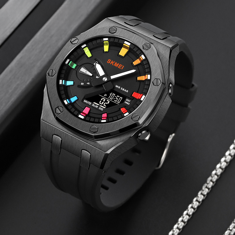 Men's Digital Sports Watch Waterproof Luminous Multi Function