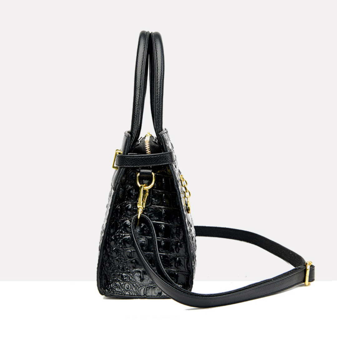 Simple Fashionable Crocodile Pattern Women's  Handbag