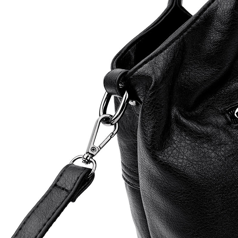 Fashion Soft PU Leather Large Capacity Shoulder Tote Bag
