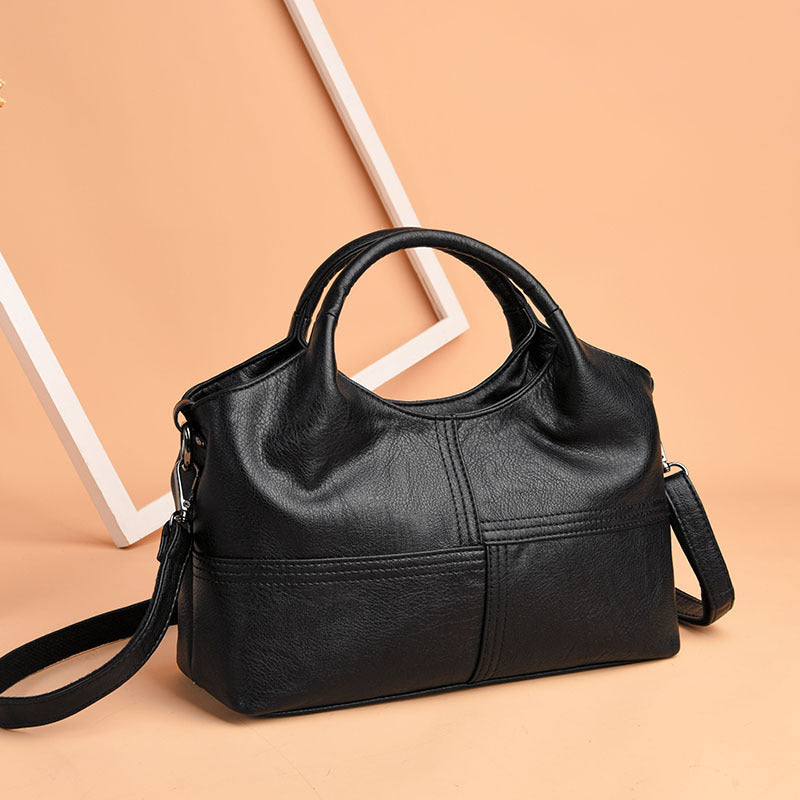 Fashion Soft PU Leather Large Capacity Shoulder Tote Bag