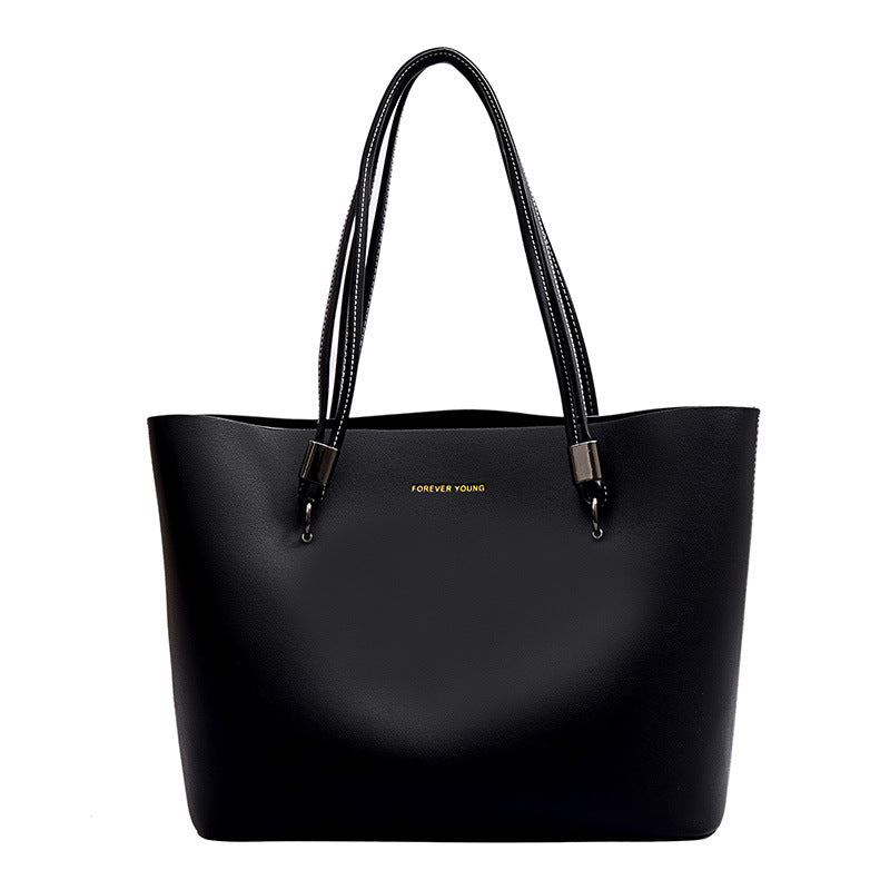 Soft PU Leather Euro-Style Large Commuter Shopping Tote