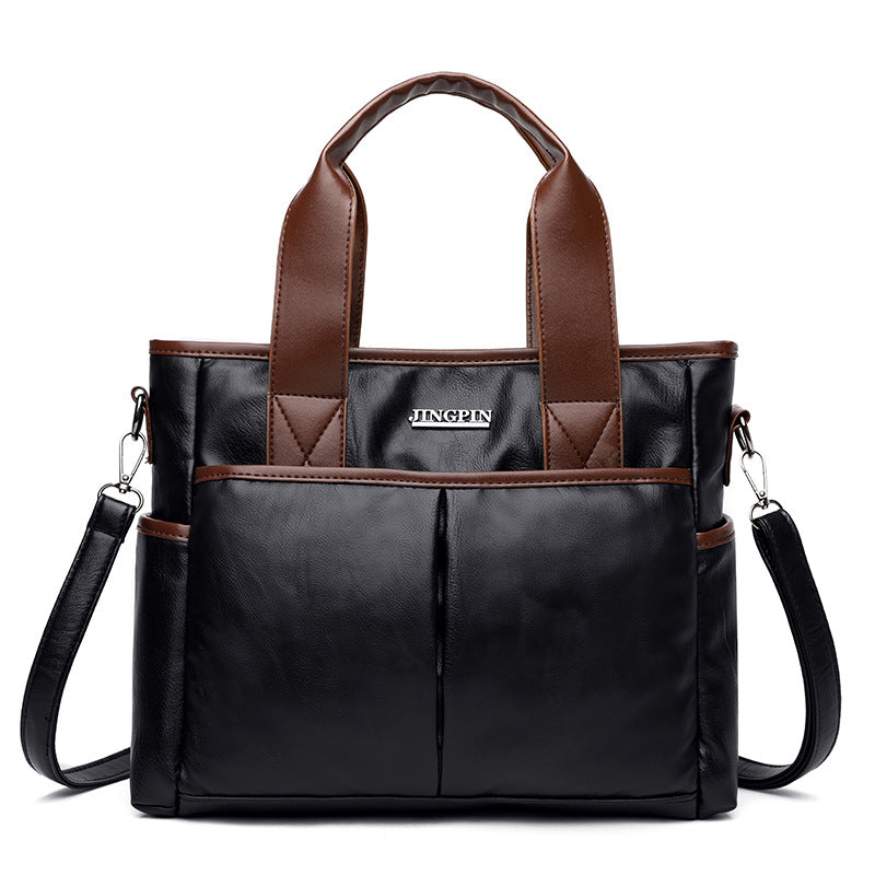 Retro Soft PU Leather Mother Shoulder Messenger Bag