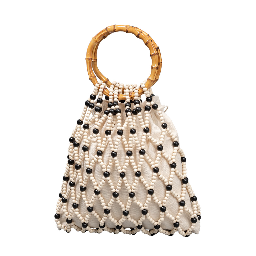 Niche Bamboo Oxford and Resin Beach Handbag