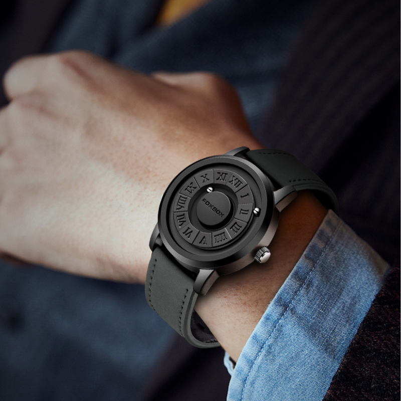 Futuristic Magnetic Ball Motion Watch for Men