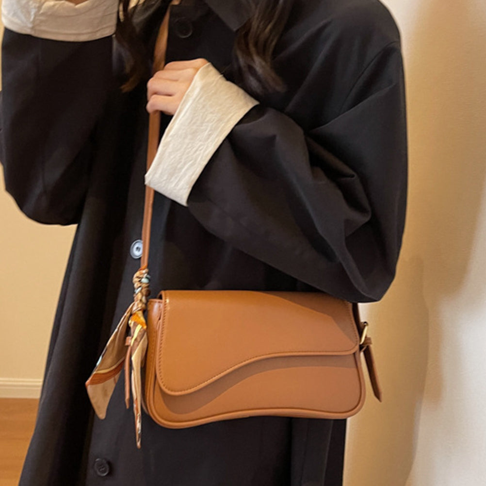 Textured Niche  Autumn Shoulder Crossbody Square Bag