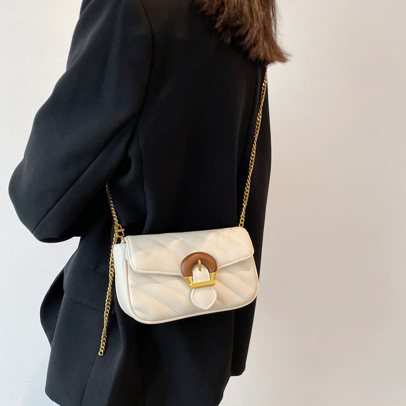Embroidered Luxury Chain Mini Crossbody Bag