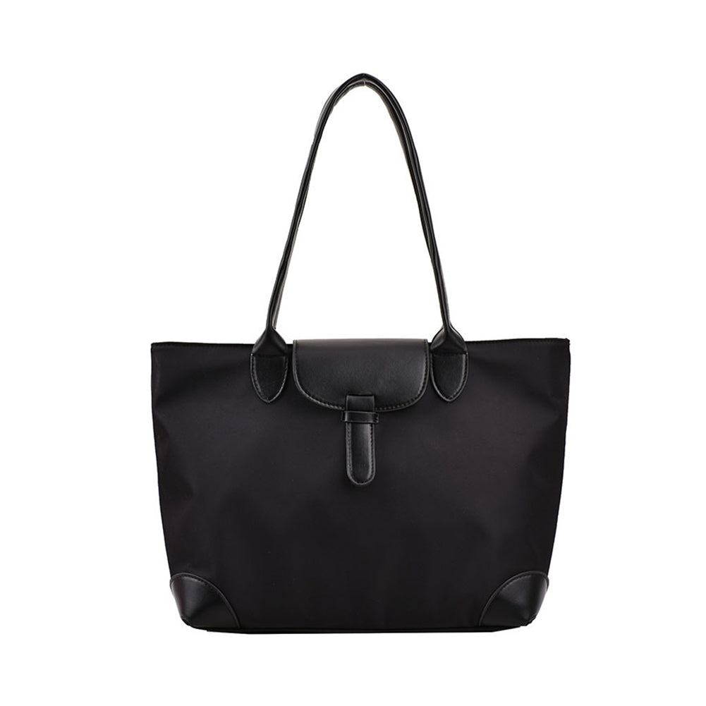 Contrast Color  Oxford Cloth Commuter Canvas Tote