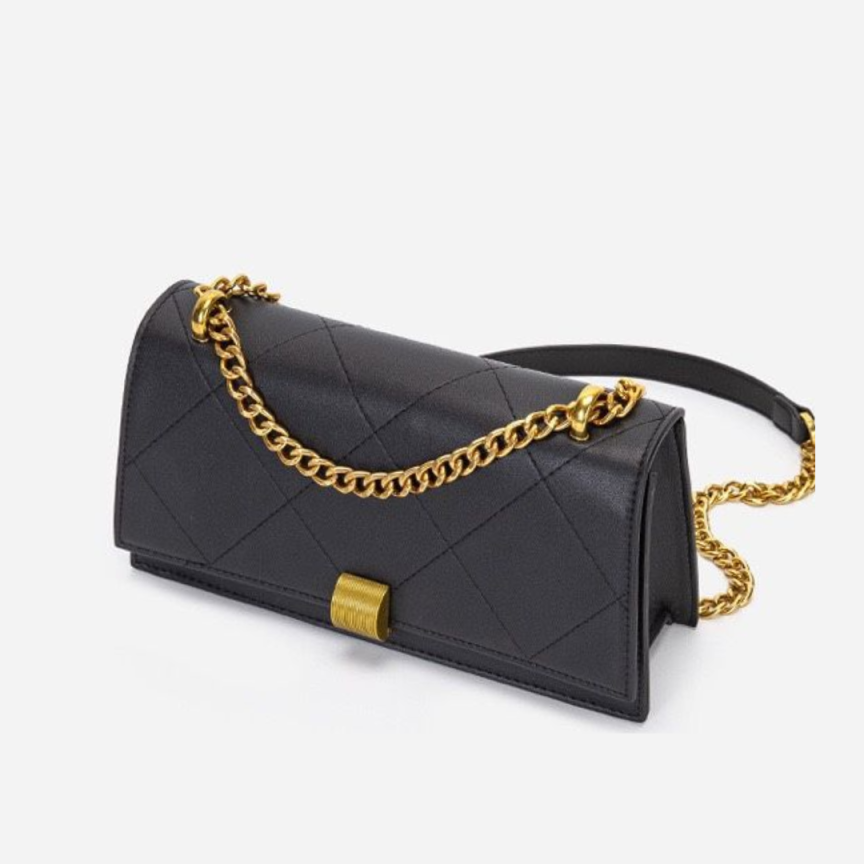 Autumn  Embroidered Diamond Chain Small Square Bag