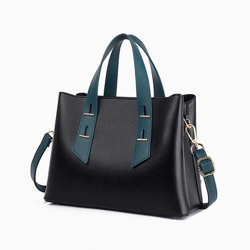 Simple Elegant PU Leather Shoulder Tote Bag