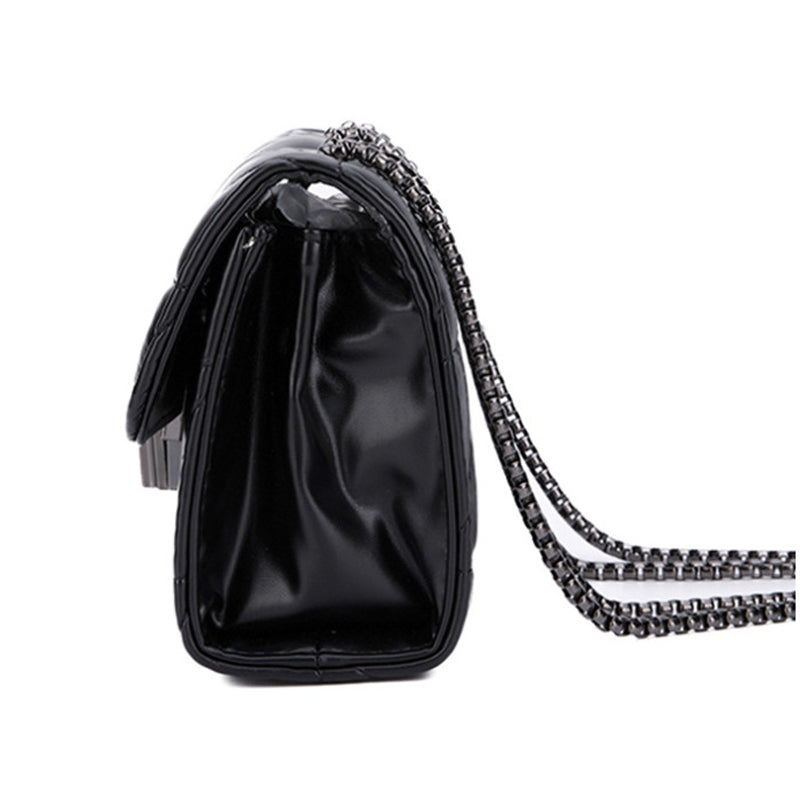 Chanel Style Diamond Chain  Small Square Shoulder Bag