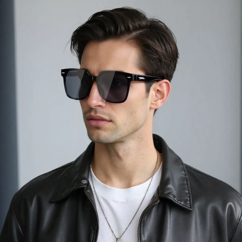 Black Square UV Protection Sunglasses