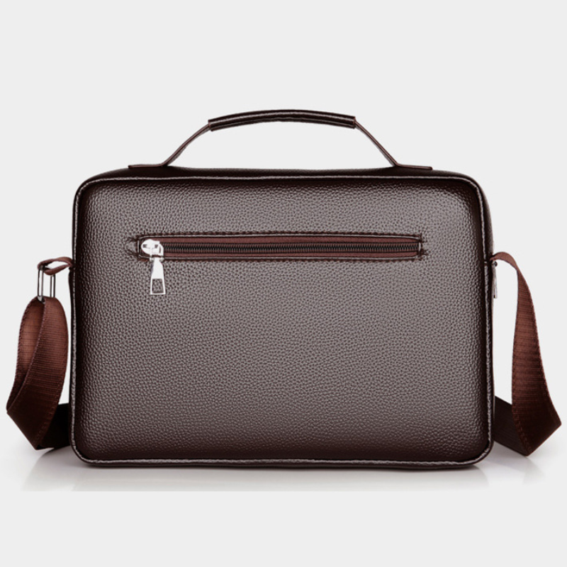 Men's PU Leather Business Messenger Bag
