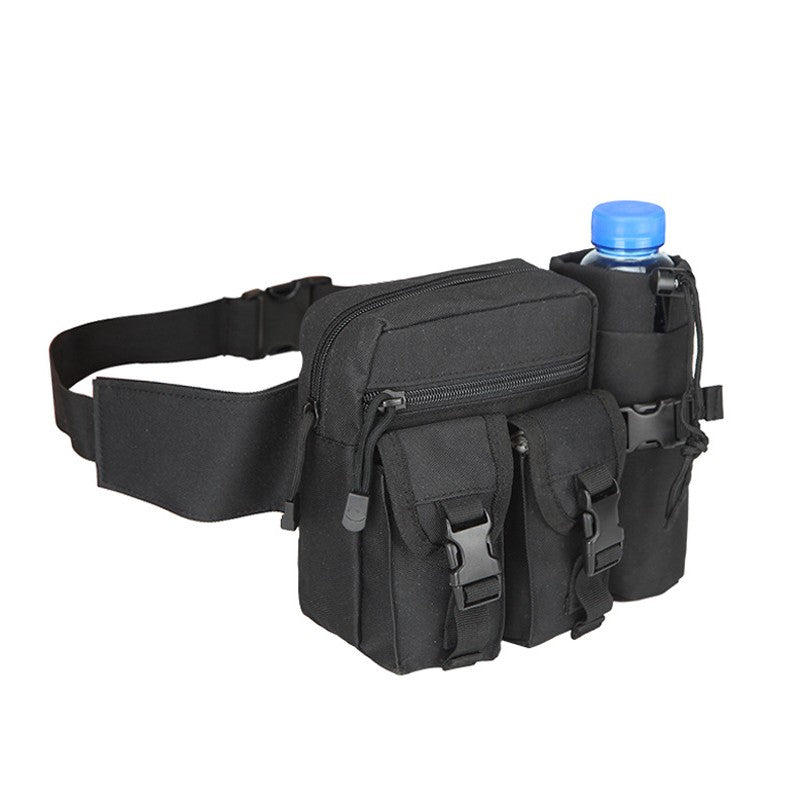 Men's Waterproof Sports Waist Bag with Bottle Holder