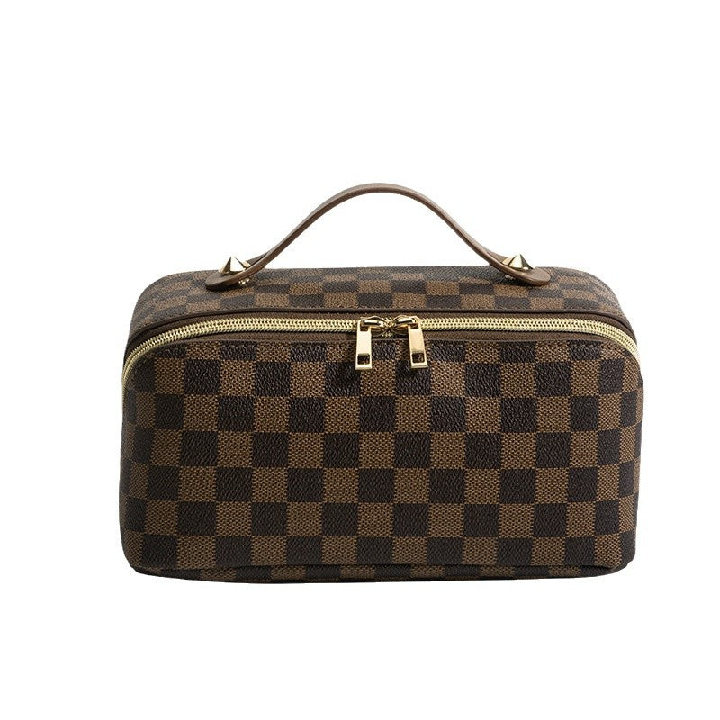 PU Leather Waterproof Cosmetic Toiletry Bag