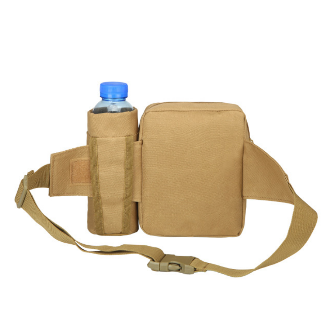Men's Waterproof Sports Waist Bag with Bottle Holder